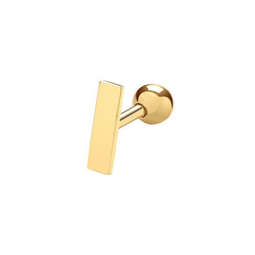 9ct Gold Bar Cartilage Stud